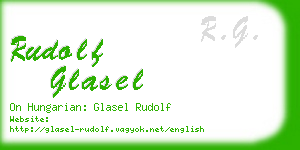 rudolf glasel business card